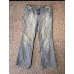 Style & Co Jeans Womens 14P Blue Denim Stretch Medium Wash Bootcut